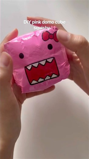DIY Pink Domo squishy #squishy #easycraft #craft #diyideas #craftideas #crafting