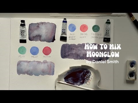 How to mix Moonglow Watercolor by Daniel Smith using other shades