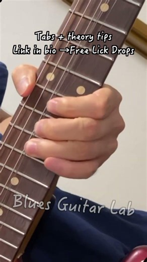 Blues Lick Using Minor Pentatonic Scale Position 4 | FREE TAB + Theory Tips → Free Lick Drop