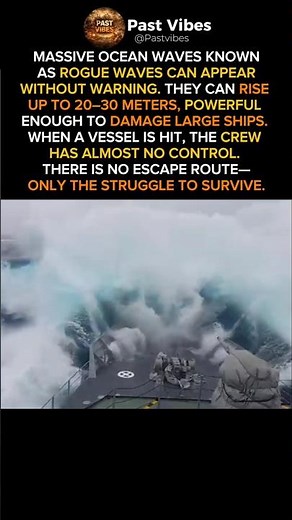 Rogue Waves explained: When the ocean turns deadly for ships and their crew 😱🌊#youtubeshorts #usa
