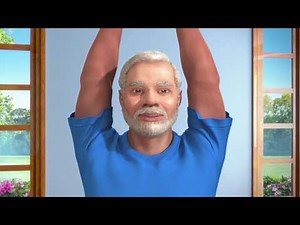 Yoga with Modi: Tadasana Hindi
