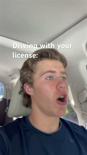 Driving with your permit Vs your license 😂😂😂 #jesusisking #subscribe #funny