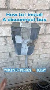 How to install a disconnect box for the condenser ￼ #hvac