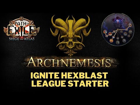 PoE 3.17 Hexblast Ignite Elementalist League Starter. Including leveling tree and step by step prog!