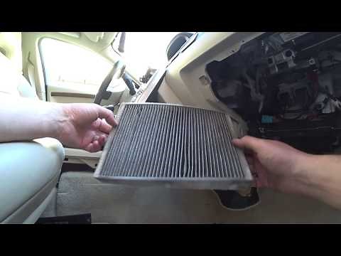Replacing cabin filter and cleaning AC evaporator on a Volvo