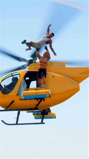 Michael Helicopter Kidnap Mission 🚁🔥 | GTA V #shorts