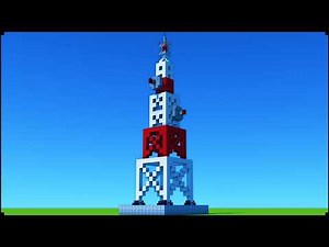 How To Make a Radio Tower In Minecraft | City Tutorial