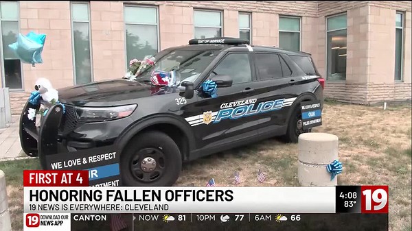 Cleveland Police remember fallen officers with badge case ceremony
