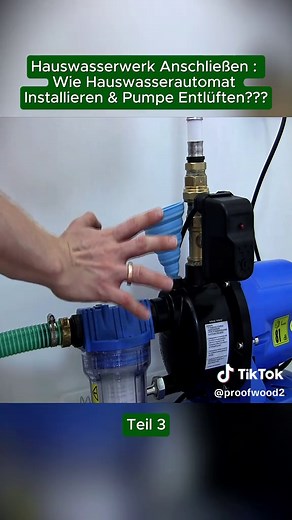 Hauswasserwerk Anschließen Wie Hauswasserautomat Installieren & Pumpe Entlüften teil (3)