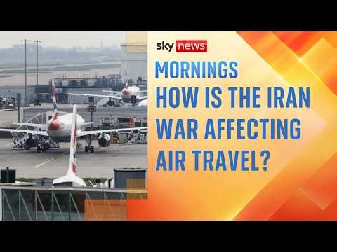 How is the Iran war affecting air travel?