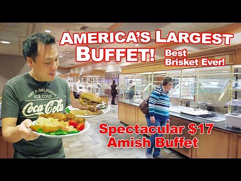 America's Largest Buffet! Eating at an Extravagantly Humble Amish Buffet at Shady Maple Smorgasbord