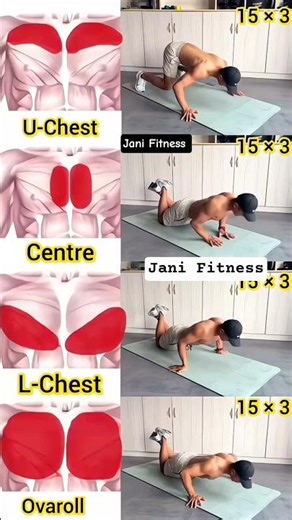🔥Push-ups Chest Workout For Beginners