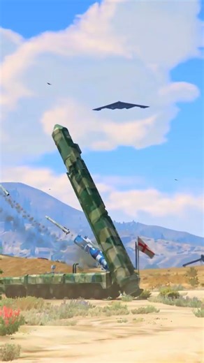 Irani S-500 5k Missile Strike Dropped The Irani F-5e Tiger ll Fighter Jet In GTA-5 #short #shorts