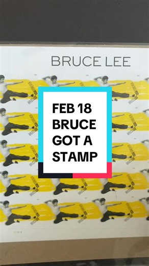 On FEB 18, 2026, Bruce Lee got his own USPS stamp and you know I had to get me some. Here’s to The Little Dragon. 🙏🏼👍🏼👊🏼@Bruce Lee Official #brucelee #littledragon #stamp #usps @Field Notes Brand #martialartist