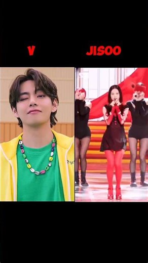 Taehyung vs Jisoo Despacito Challenge 💕 #shorts #kpop #bts #blackpink #jisoo #taehyung #trending