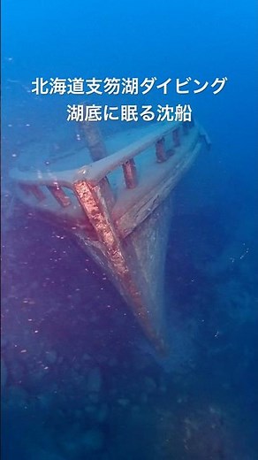 【支笏湖ダイビング】透明度抜群の湖底に沈む船。札幌からすぐの絶景水中世界｜クラブキッズ