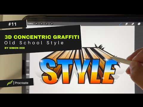 #11 Let's draw lettering with concentric 3D