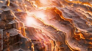 Wavy Patterns This minerals texture is marked with unique wavy patterns that give it a mesmerizing appearance when illuminated. Stock Video