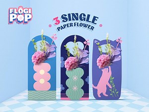 3 Printable Paper Flower Holder Templates | Mini Bouquet Display (SVG, PDF, PNG) - Etsy