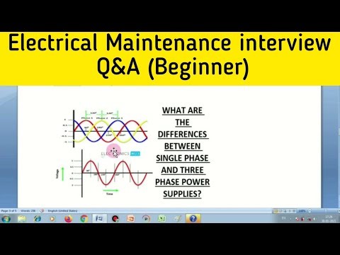 Electrical Maintenance interview Q&A (Beginner) - 1