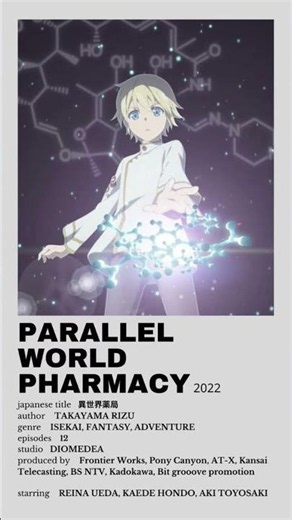 "Фармацевт из параллельного мира" (Parallel World Pharmacy) #anime #аниме