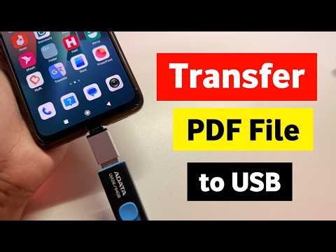How To Transfer PDF from Android to USB Pendrive (Step-by-Step Guide)