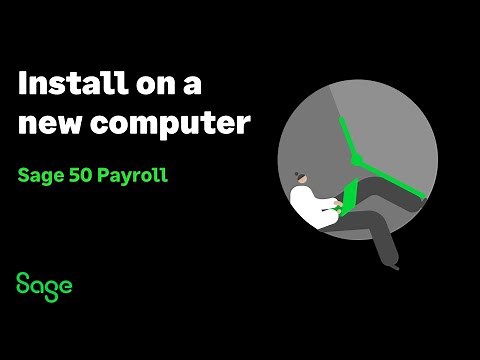 Sage 50 Payroll (UK) - Install on a new computer