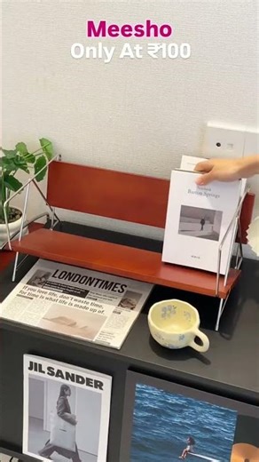 Wooden book storage rack | meesho | shorts #meesho #shorts