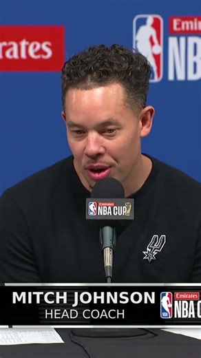 ‘Our guys are excited to play really good teams.’ – Spurs coach Mitch Johnson