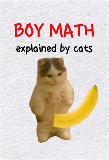 Boy math #catanimation #kittycat#foryou #kittyexplains | kitty