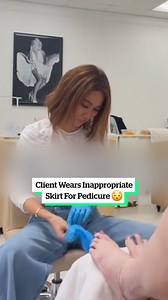 2.2M views · 10K reactions | Client Wears Inappropriate Skirt For Pedicure  | VT | Facebook