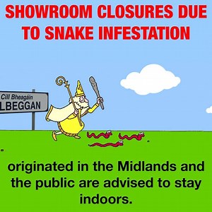 3.2K views · 16 reactions | Showroom closures due to infestation of Snakes. All Steeltech showrooms will be closed on St.Patrick's Day. ► Cork (Fota Retail Park): Open Sunday 12 Noon - 6pm and Bank Holiday Monday 10am - 6pm. ► Dublin: Open 10am - 5pm on Bank Holiday Monday. ► Kerry: Open Sunday 11am - 6pm and Bank Holiday Monday 10am - 5pm. | Steeltech Garden Sheds | Facebook