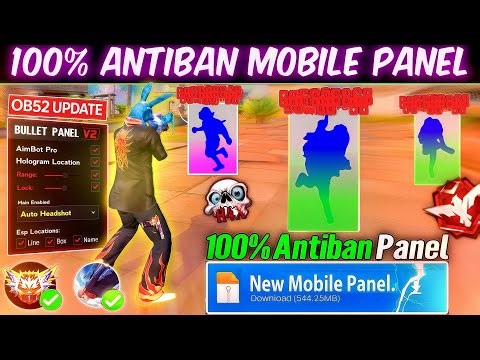 Free Fire Panel Mobile 🔥 FF Antiban Panel OB52 | Free Fire Hack New 😈 FF Injector 2026 | FF Panel