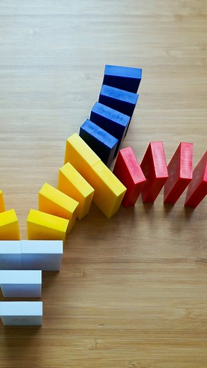 4.7K views · 57 reactions | learn how to build split-offs! :) turn your domino lines into 2, 3, or even 4 (or more  ) domino lines! #H5dominocreations #H5dominocommunity #dominoes #howto #tutorial #splitoff #dominotricks #chainreaction #howtobuilddominoes #dominoartist | Hevesh5 | Facebook