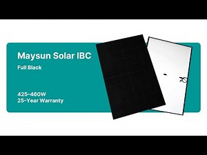 Maysun Solar IBC Solar panel | Full Black | 425-460W | 182mm 108 Cells