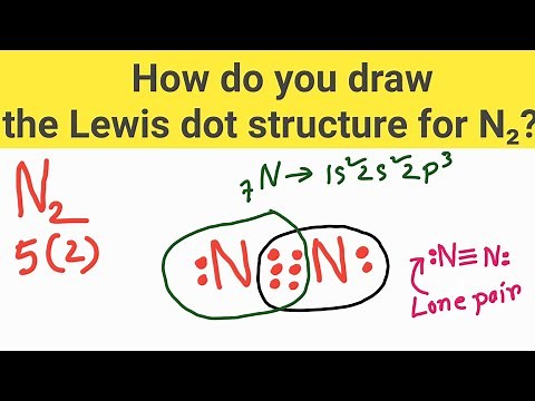 How do you draw the Lewis dot structure for N2? ||Nitrogen (N2)Lewis Dot Structure