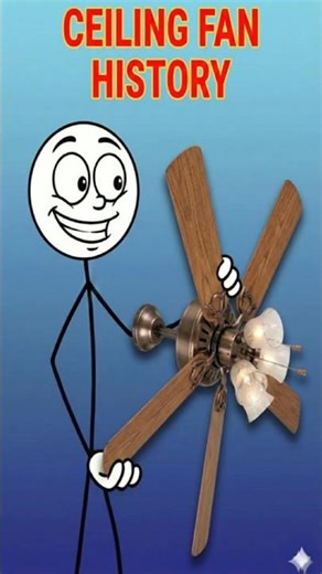 100+ years of ceiling fan evolution in 60 seconds🛰 #history #facts #amazing