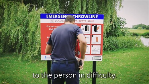 Along many waterways you may see throwline boards. Take a moment to read the boards. The more people that know how to use throwlines and know what do in an emergency, the more chance of lives being saved. #BeWaterAware | Lancashire Fire and Rescue Service (Official)