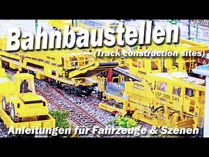 The large H0 railway construction site video - Instructions for vehicles & scenes