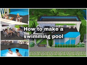 How to make an (infinity) swimming pool in The Sims Mobile (Glitch tutorial)