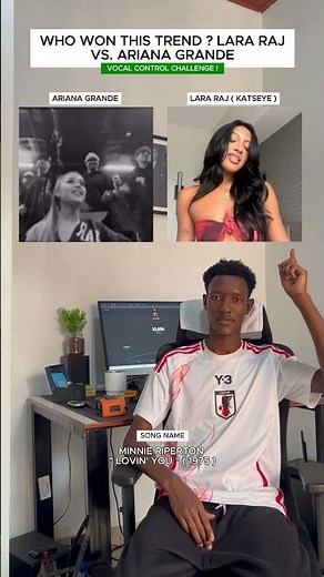 VOCAL CONTROL CHALLENGE! WHO WON THIS TREND? "LOVIN' YOU" LARA RAJ VS. ARIANA GRANDE #shorts #viral