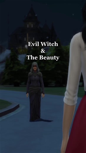 Evil Witch & the Bauty 🤍 part 1 #sims4 #thesims4 #witch #beauty