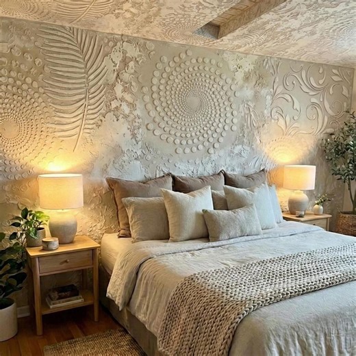 Extra Large Damask and Floral Wall Stencils: Eastern and Nature Patterns for Plaster - Etsy UK