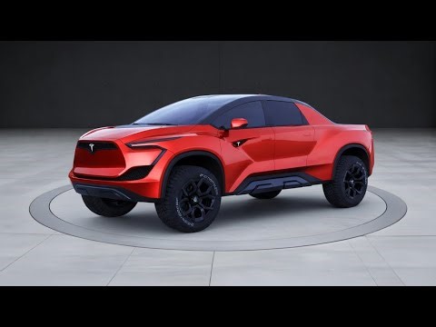 Tesla Model P Concept Full Review: The Red Electric Pickup That Should Have Been Made! 🚀