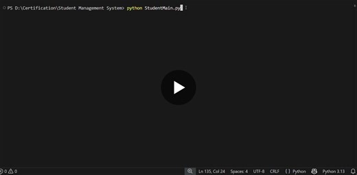 #python #pythonproject #sqlite #programming #learningbydoing #softwaredevelopment #studentmanagementsystem #pythonprojects #learningjourney | Abdullah Bin Waqar