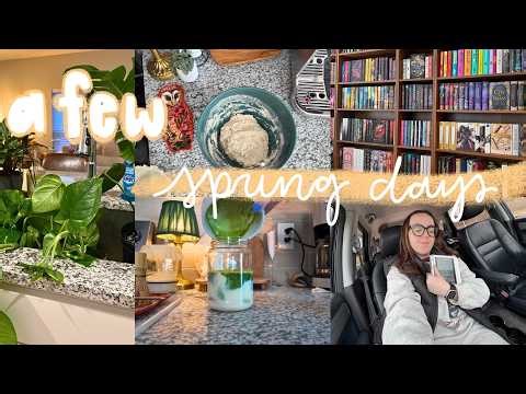 spend a cozy week with me 🌷 spring days, lots of baking, crafting updates, + reading new releases