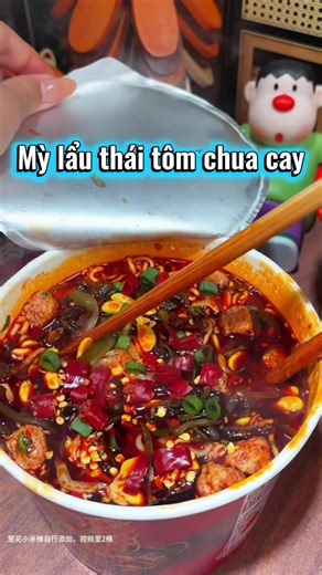 Thùng 24 Ly Mì Lẩu Thái Tôm Chua Cay