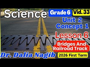 ساينس سادسة ابتدائى ترم اول 𝐆𝐫𝐚𝐝𝐞 𝟔 𝐒𝐜𝐢𝐞𝐧𝐜e Unit 2 𝐂𝐨𝐧𝐜𝐞𝐩𝐭 1 𝐋𝐞𝐬𝐬𝐨𝐧 6