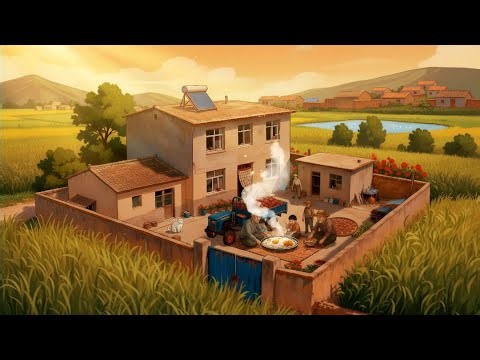 “Cozy Rain, Warm Biryani & Village Life | Ghibli Inspired Animation Film”...