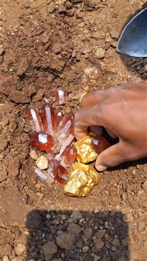 OMG 😱 I Found Mysterious Volcano Sand! HUGE Red Ruby Towers & Gold Nugget 💎 Millions of Years Old!